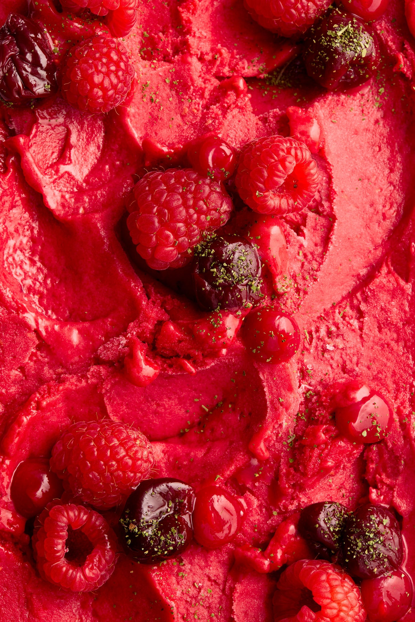 Red Berry and Strawberry Gum Sorbet